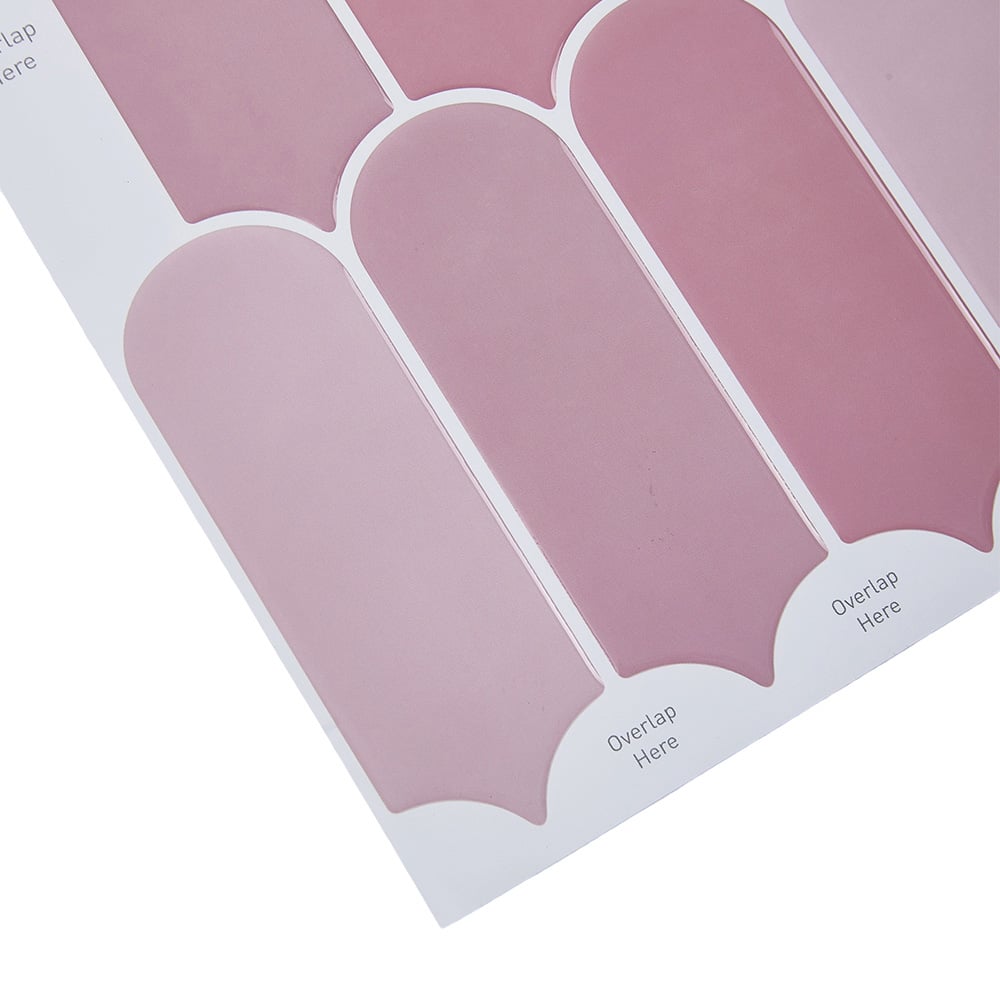 Living and Home Dark Pink Arch Self Adhesive Wall Sticker 10 Pack Image 7