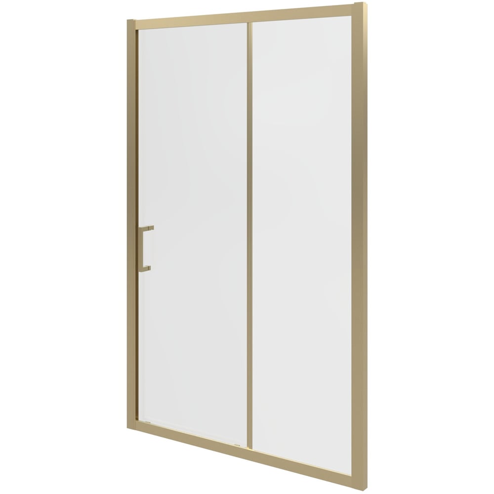 Bathstore Atlantis Brushed Brass Sliding Door 1400mm Image 4