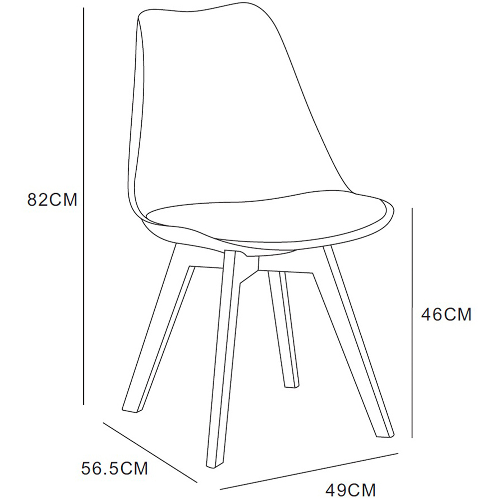 Eva Pink Padded Dining Chairs Image 8
