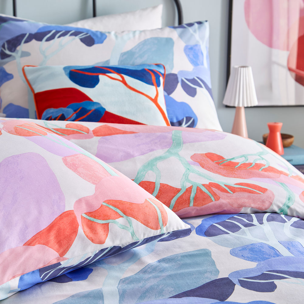 furn. D'Azure King Size Multicolour Abstract Duvet Cover Set Image 3