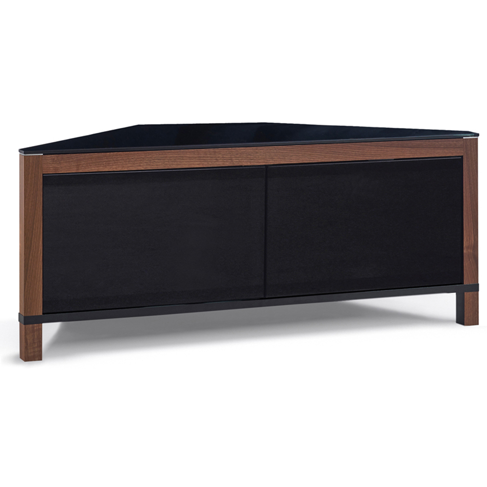 MDA Designs Volans 2 Door Black and Walnut TV Cabinet Image 4