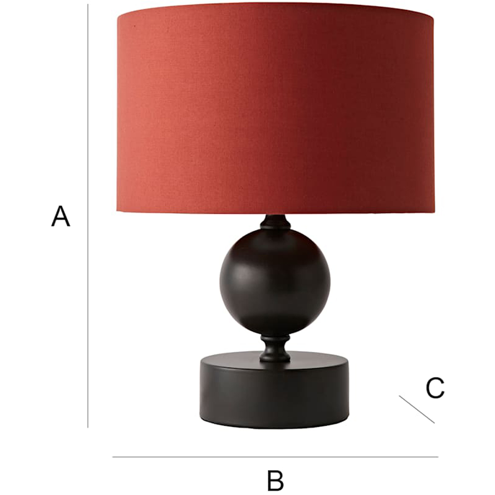 ValueLights Anthony Rust Drum Shade Candlestick LED Table Lamp with Bulb Image 7