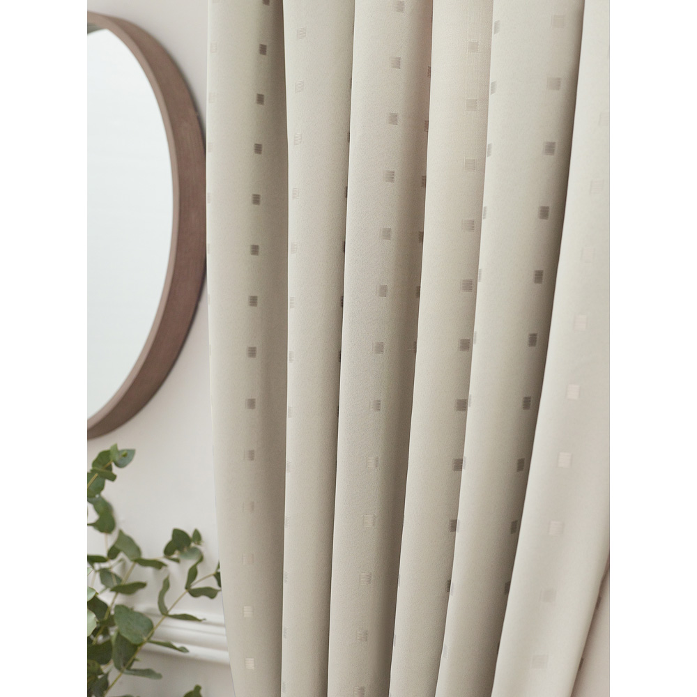 Alan Symonds Madison Cream Ring Top Curtain 168 x 183cm Image 4