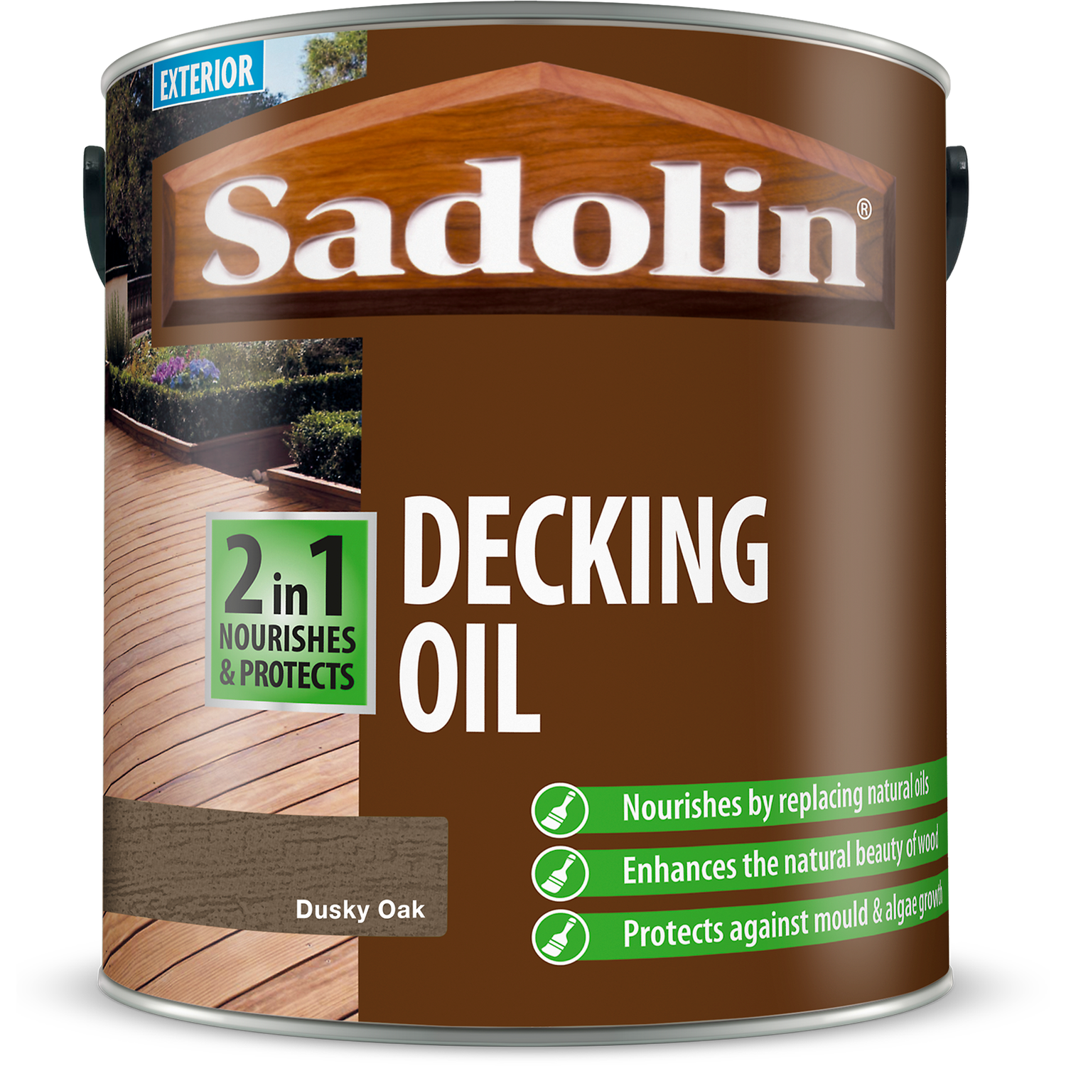 Sadolin Decking Oil 2.5L Dusky Oak Image 3