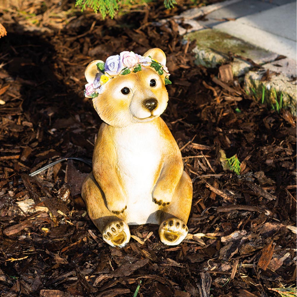 St Helens Female Light Up Bear Ornament Image 3