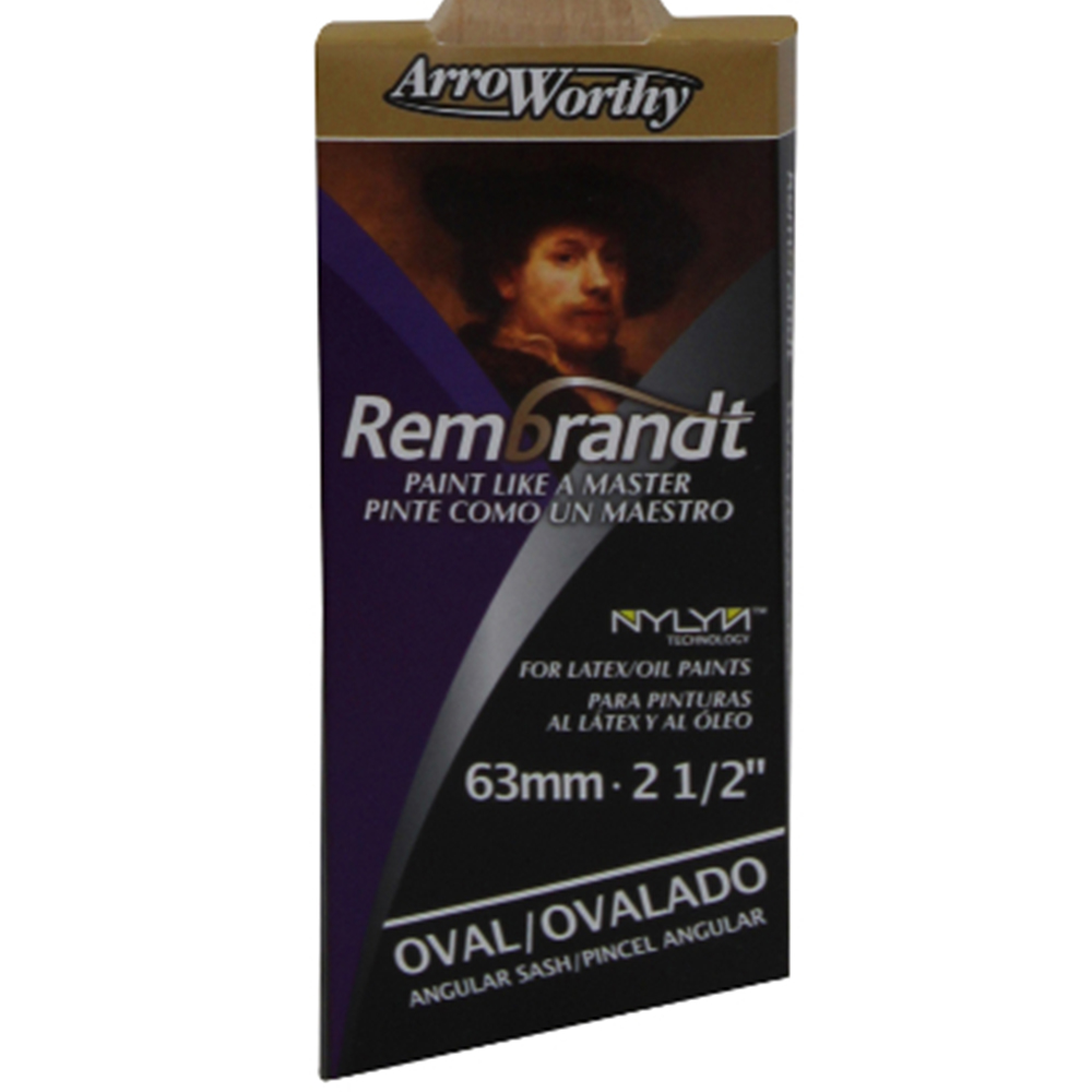 ArroWorthy Rembrandt 2.5 inch Pack Angled Cut Paint Brush Image 3