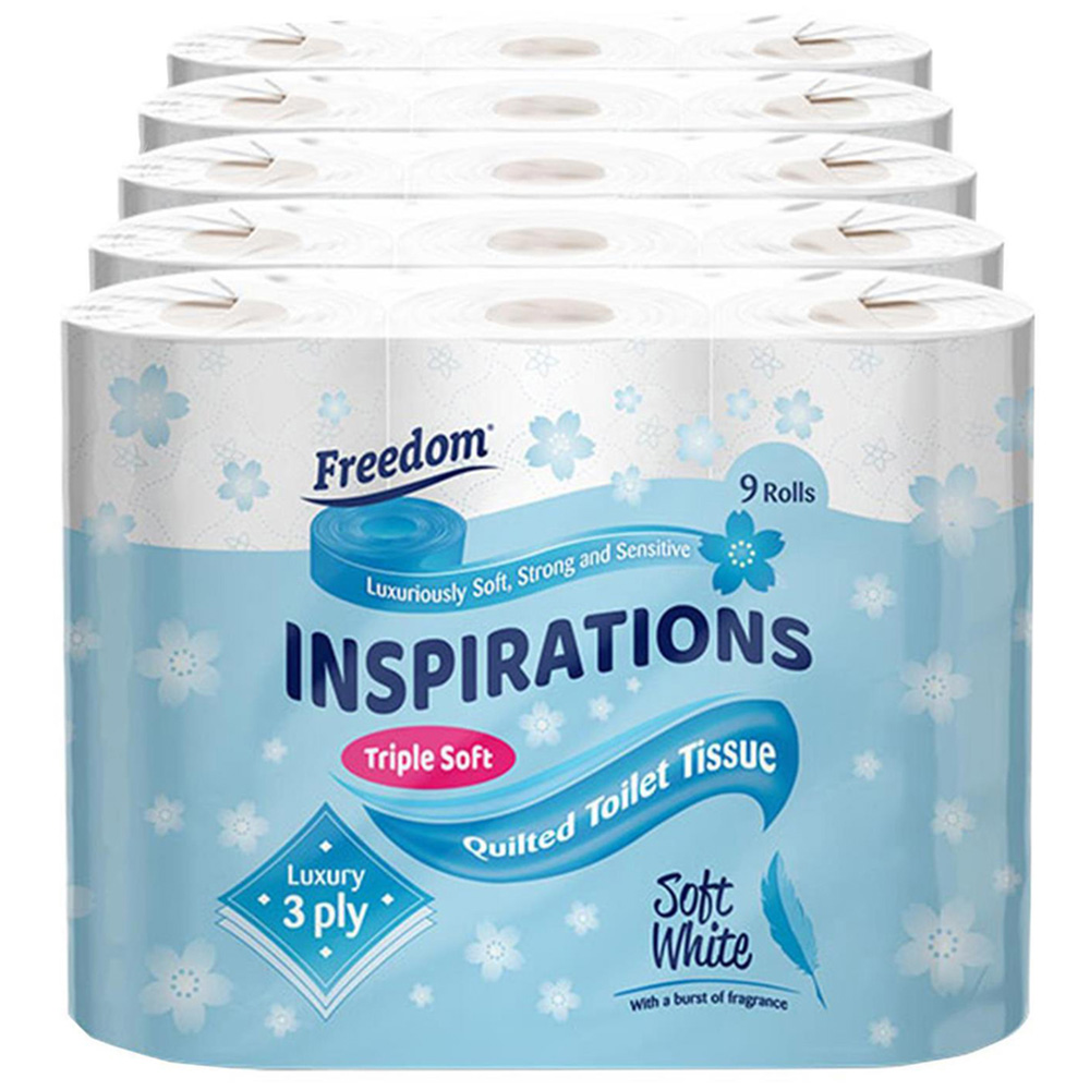 Freedom White Toilet Paper 3 Ply with Rhino Jumbo Kitchen Towel 4 Pack Image 4