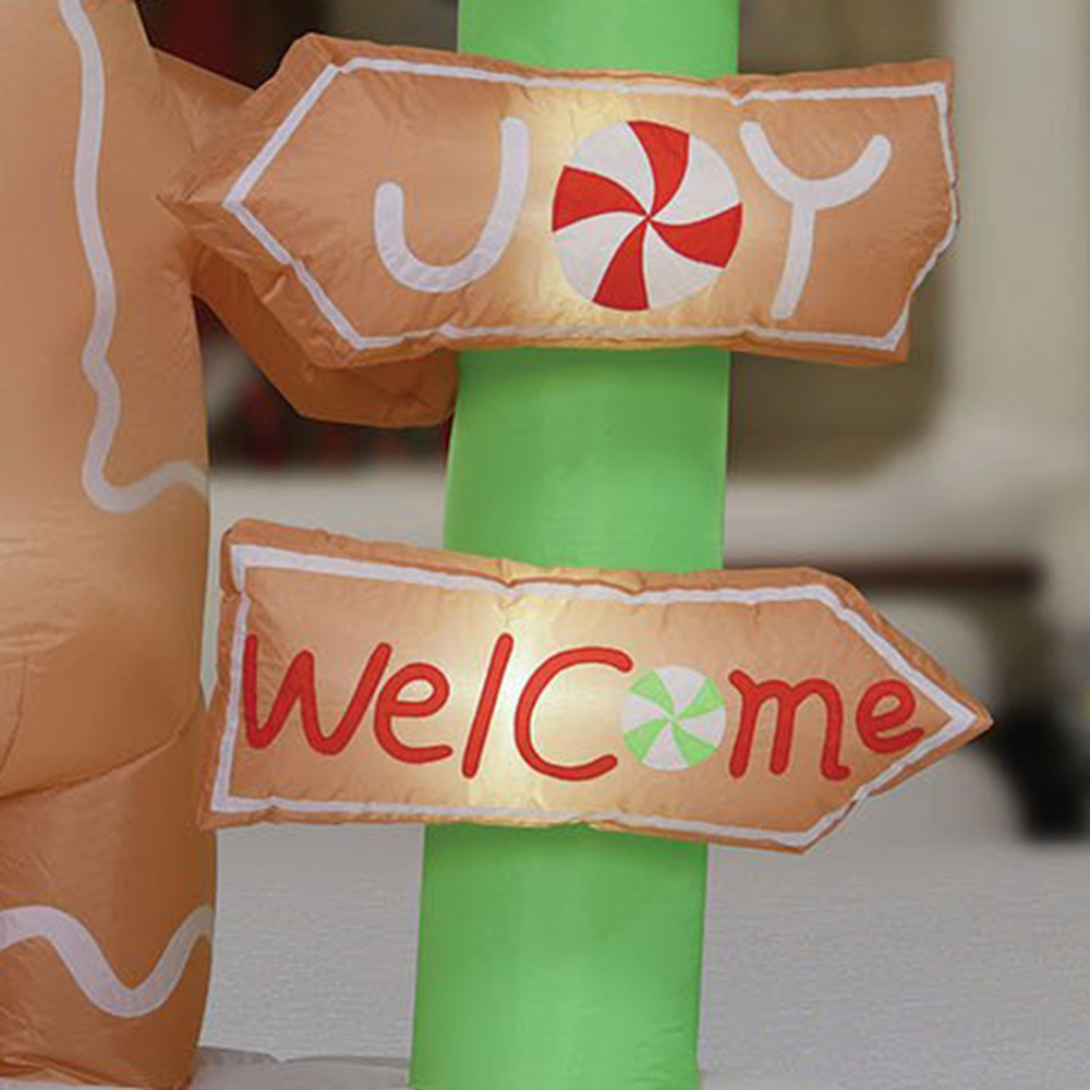 Gingerbread Sign Inflatable 6ft - Multicolour Image 3