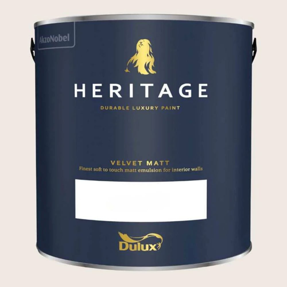 Dulux Heritage Walls and Ceilings Roman White Velvet Matt Emulsion Paint 2.5L Image 2