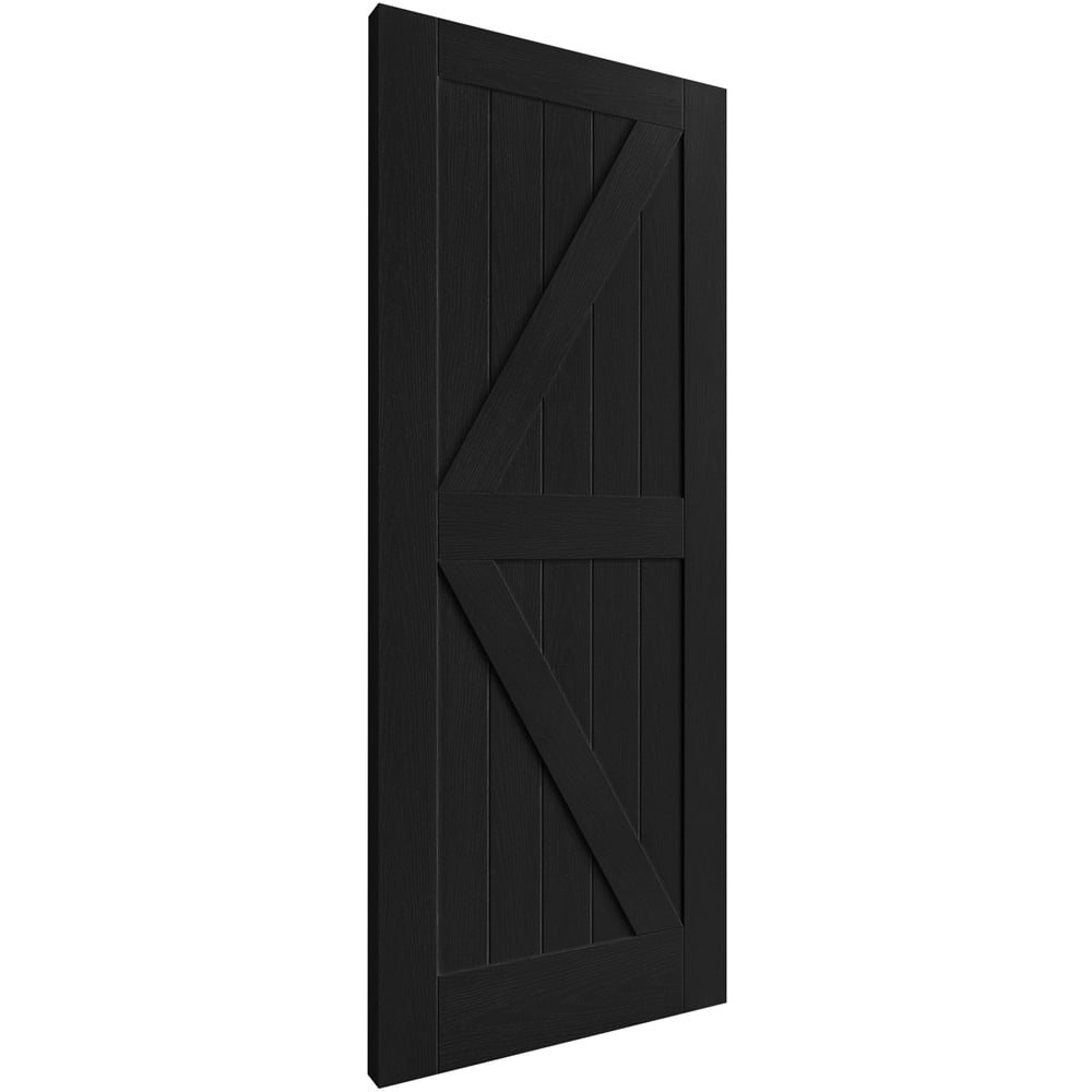 Black Oak Fully Finished Barn Internal Door 1981 x 686 x 35mm Image 3