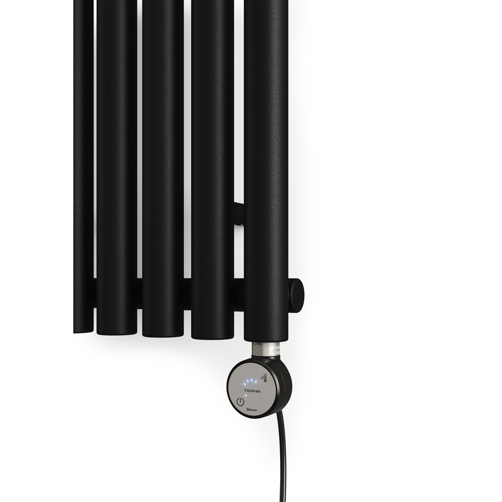 Terma Rolo Room Heban Black Electric Radiator Bluetooth 800W 1800 x 370mm Image 5