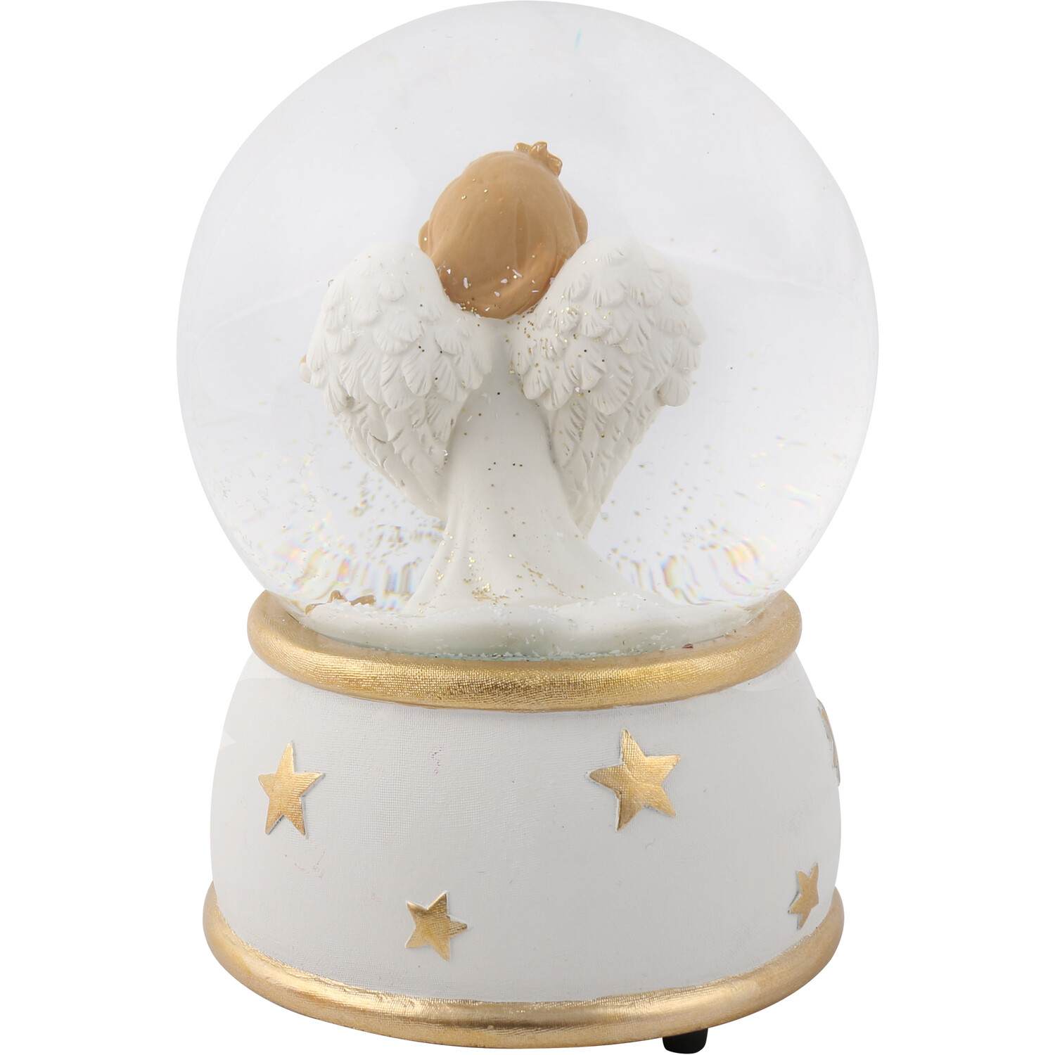 Musical Angel Snowglobe - White Image 4