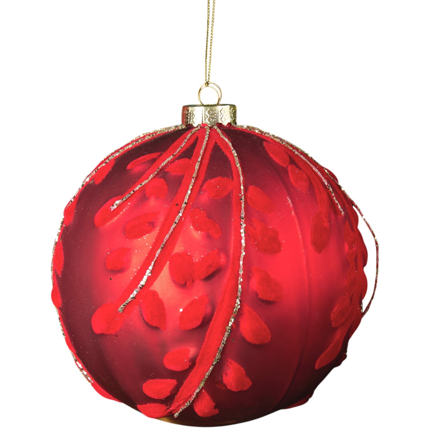 Flocked Detail Bauble Image 2