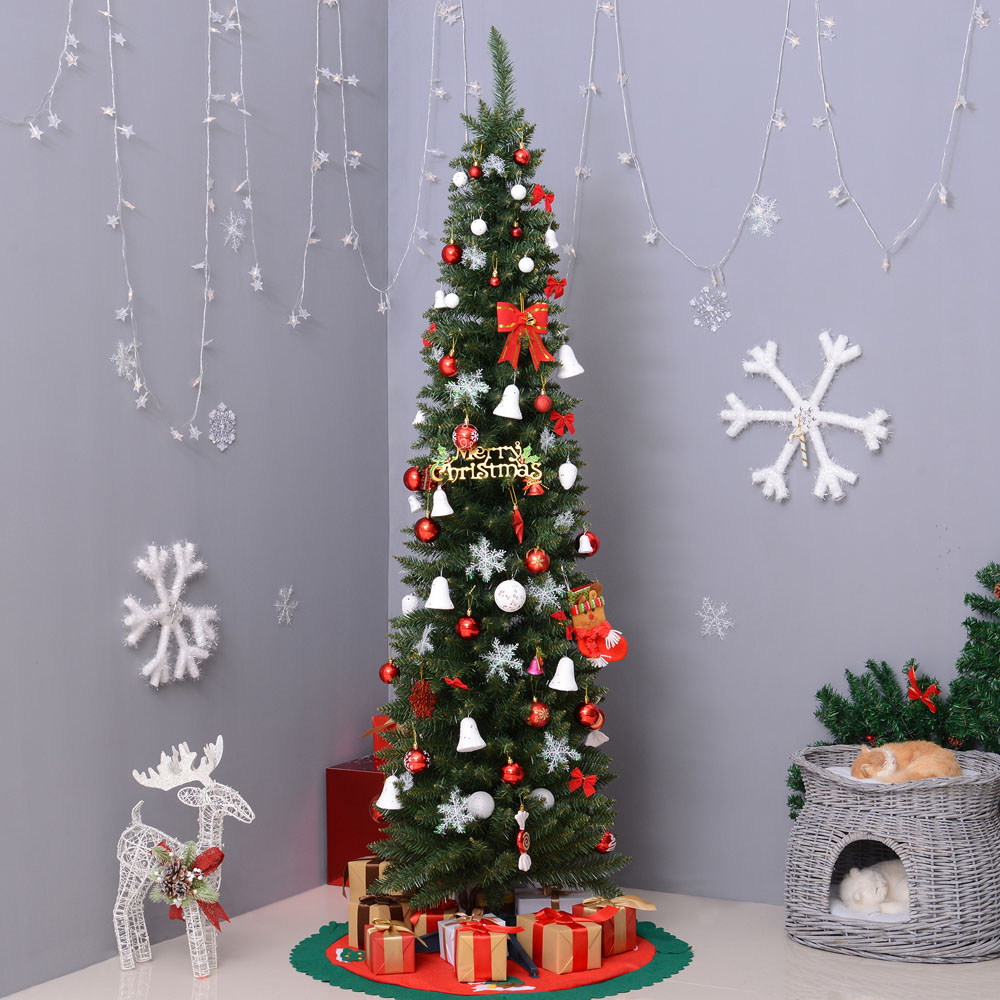 Everglow Green Artificial Christmas Pine Tree 6.8ft Image 2