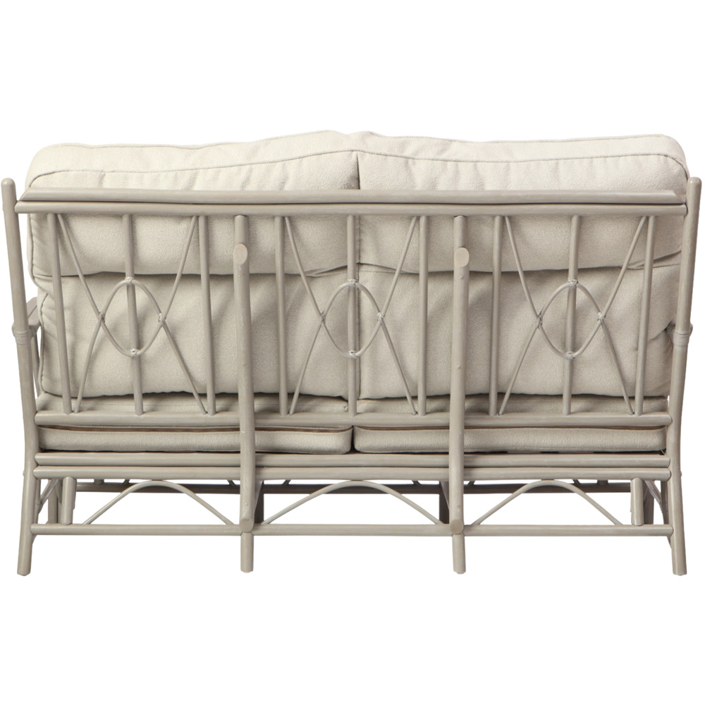 Desser Furniture Bali 3 Seater Grey Natural Rattan Alba Dusk Sofa Image 5
