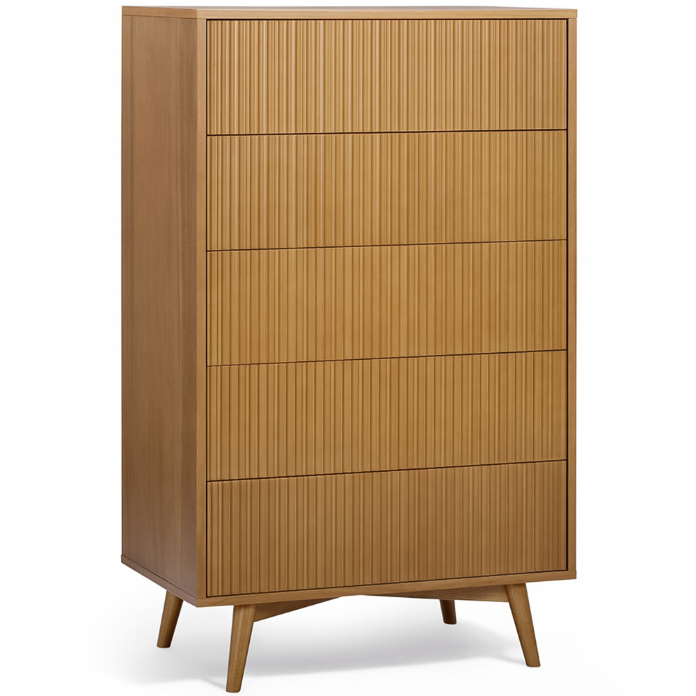 Teamson Home Tremolo 5 Drawer Natural Dresser Image 2
