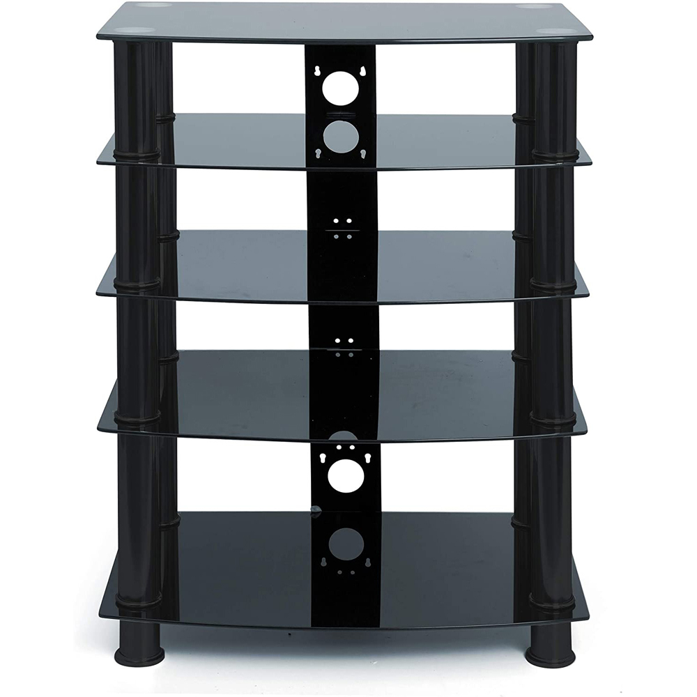 Centurion Supports Galago 5 Shelf Black Multimedia Unit Image 5