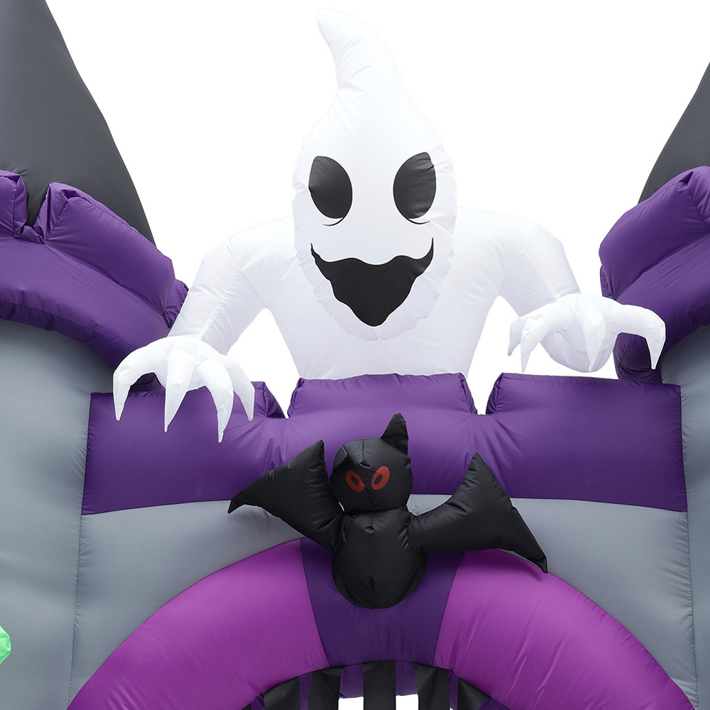 Living and Home Halloween Inflatable Haunted Castle LED Arch Image 7
