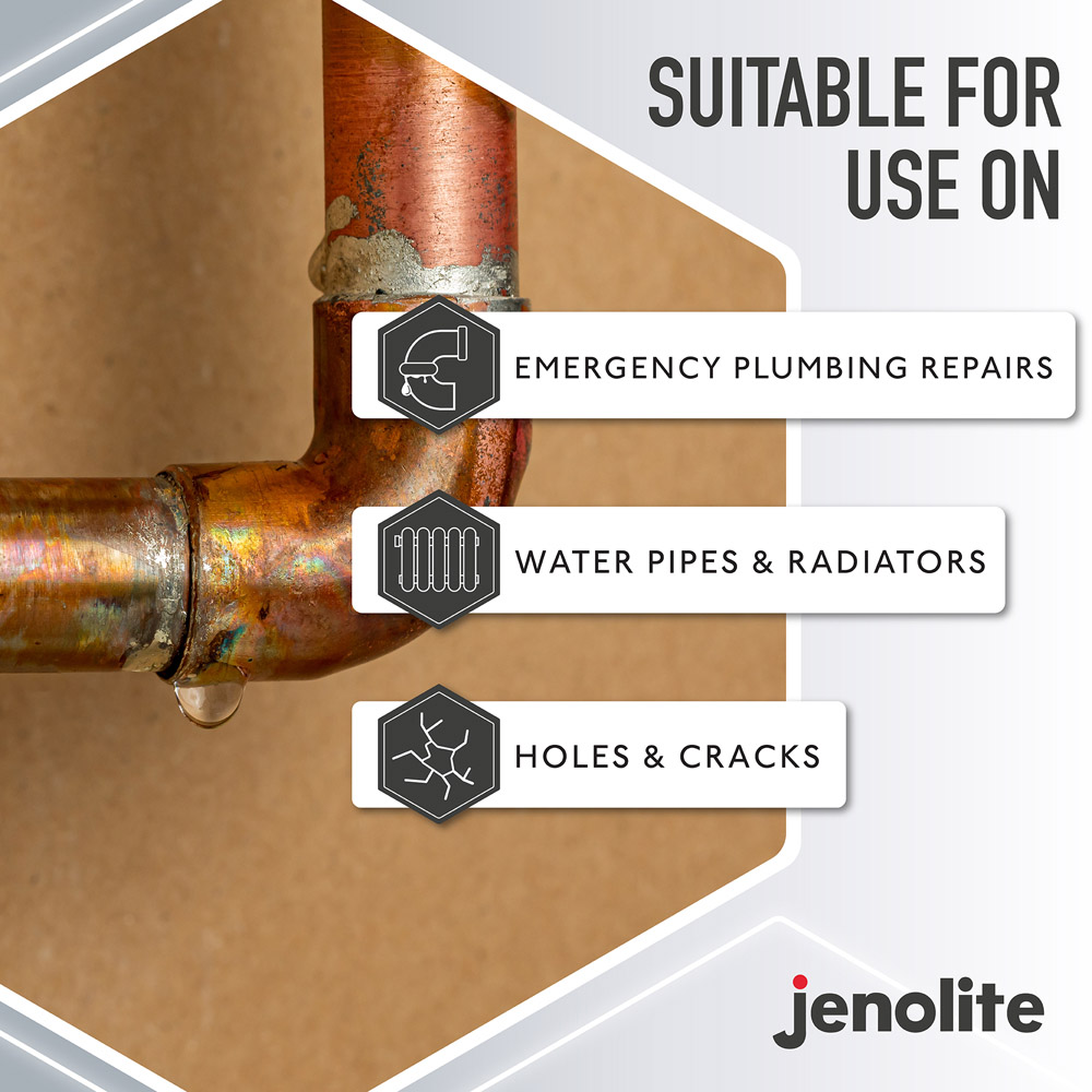 Jenolite Epoxy Putty Stick Copper Repair 112g Image 4