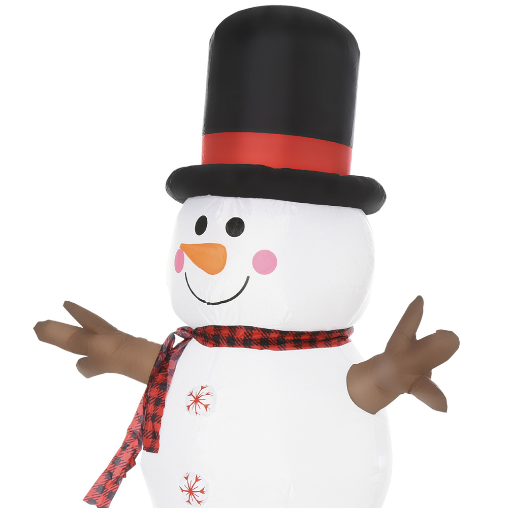 HOMCOM 1.8m LED Snowman Inflatable Image 3