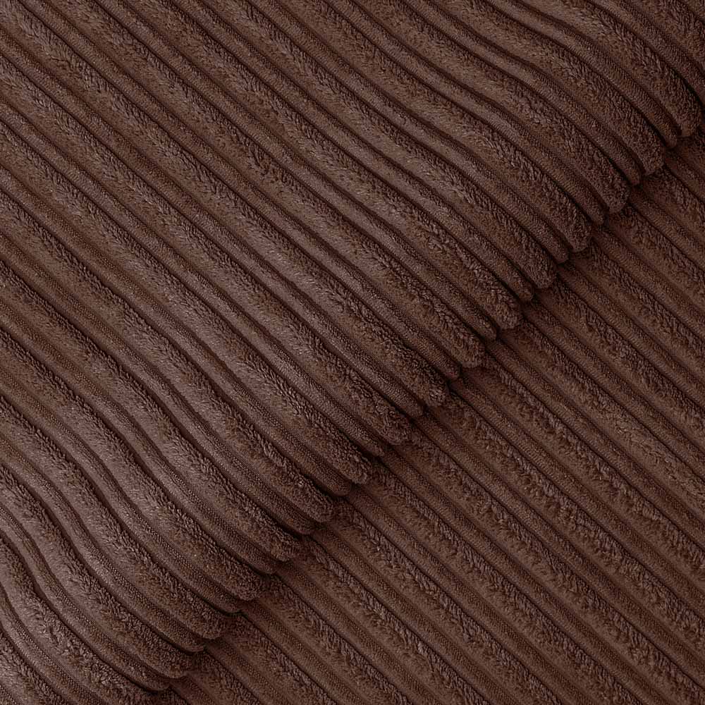 Luxor 4 Seater Chocolate Jumbo Cord Scatter Back Sofa Suite Image 3