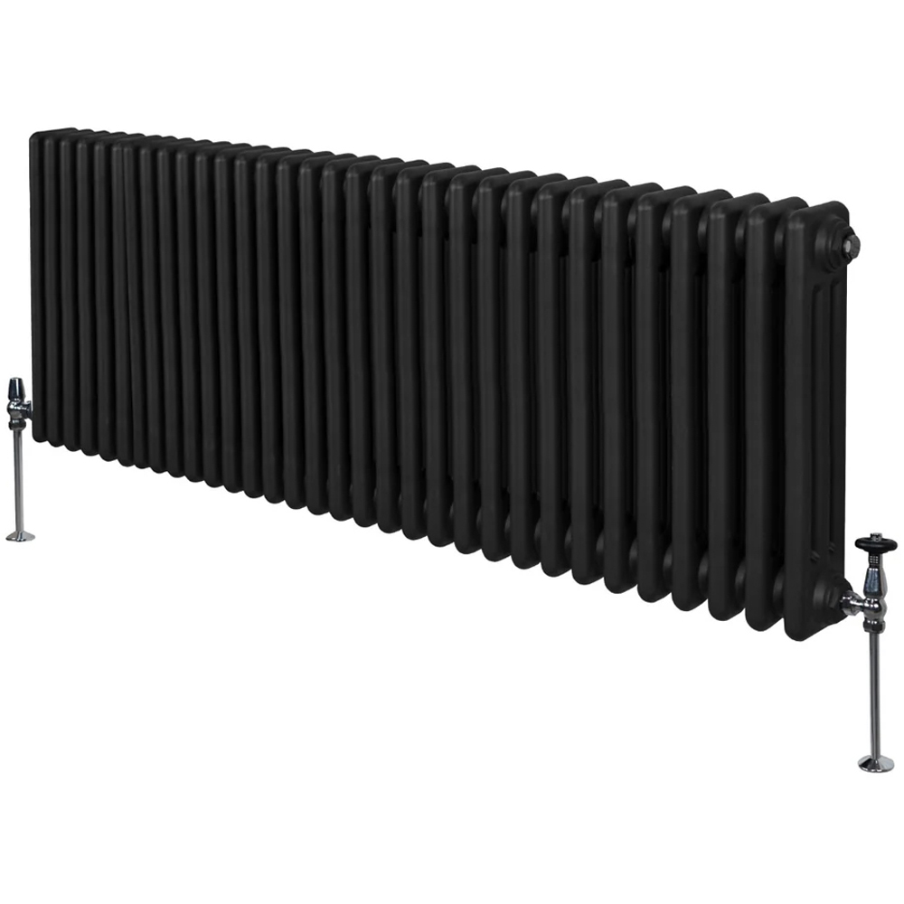 Monster Shop 7699 BTU Black Traditional 3 Column Radiator 600 x 1462mm Image 3