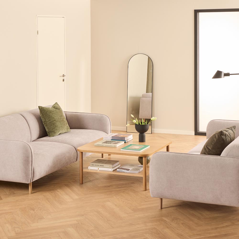 Florence Westham 6 Seater Fay Beige Fabric Sofa Image 8