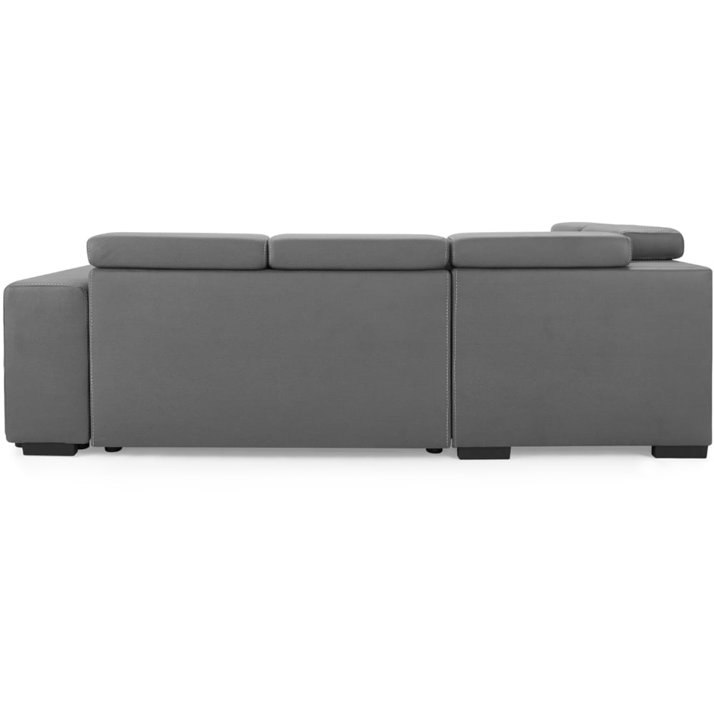 Home Detail Scarlett 5 Seater Grey Air Leather Left Hand Corner Sofa Image 5
