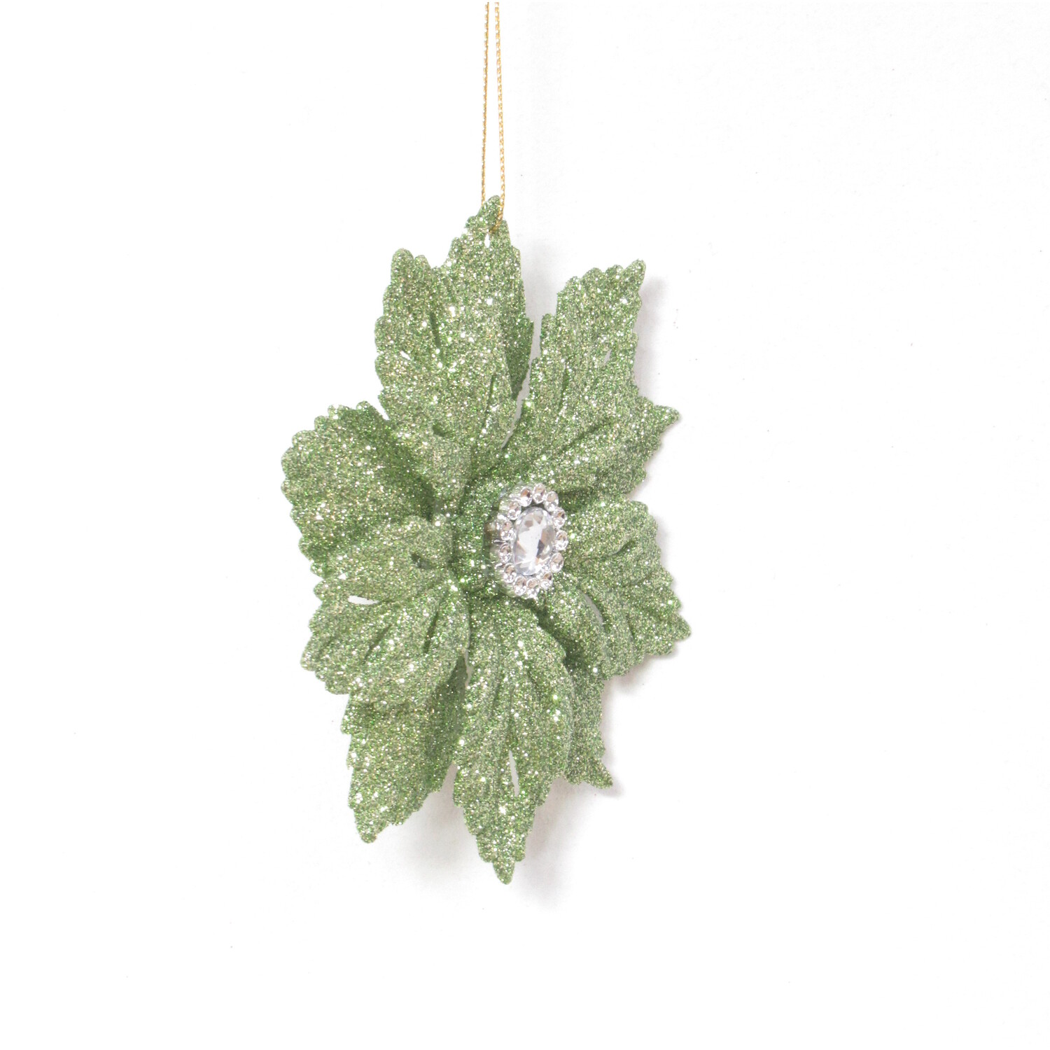 Fern Poinsettia Decoration Green Image 4