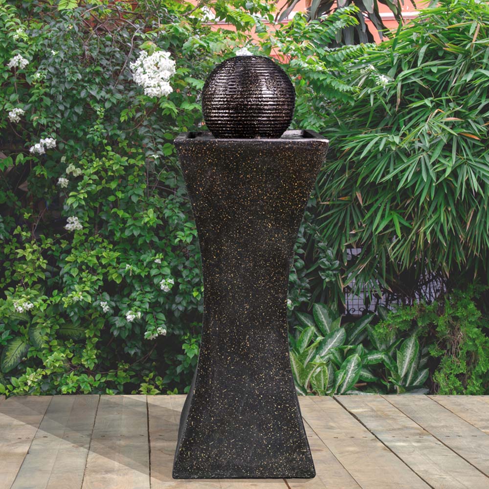 MDA Designs Sequanna Outdoor Water Feature with LED Lighting Image 2