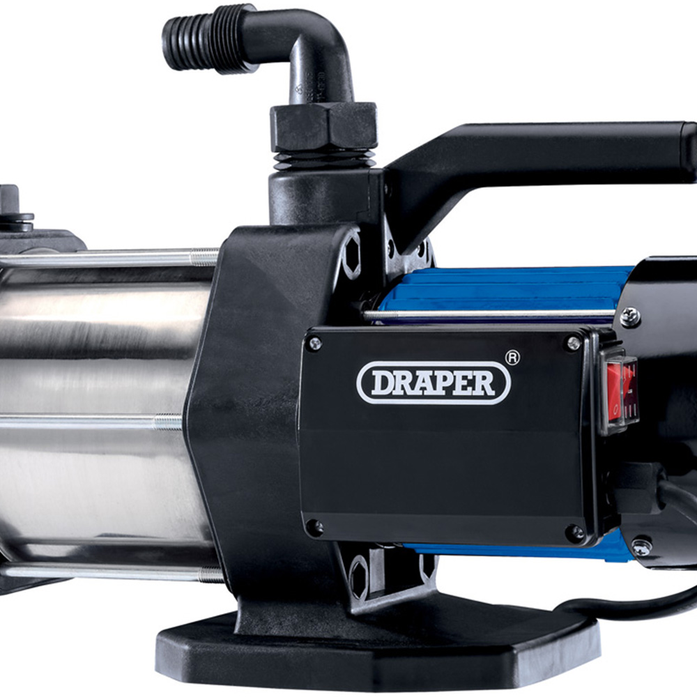 Draper Multi Stage Surface Mounted Water Pump 1100W 90L Image 3