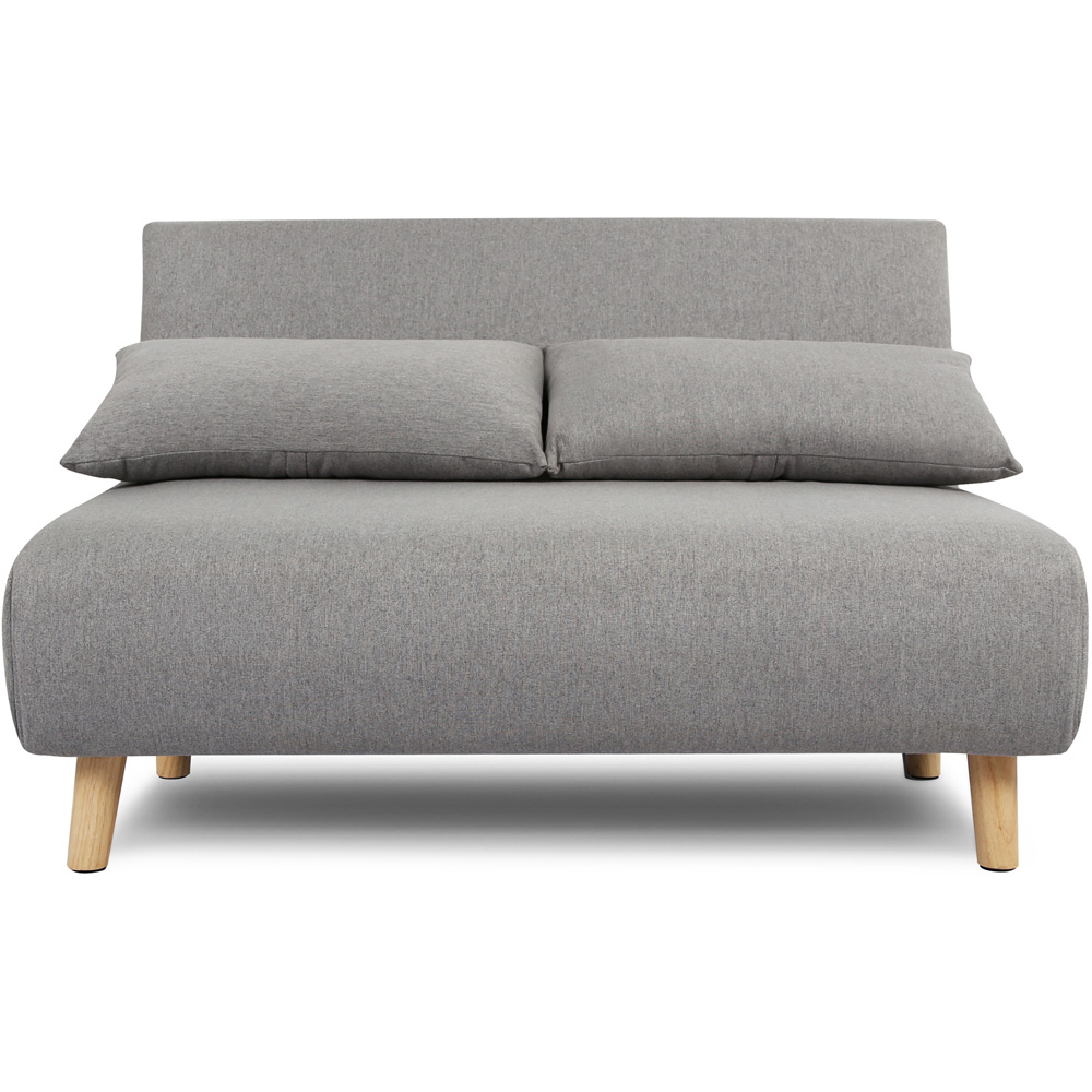 Aurora Double Sleeper Grey Linen Sofa Bed Image 3