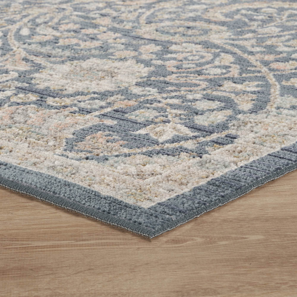 Desire Rugs Maia Navy Floral Non Slip Rug 160 x 240cm Image 3