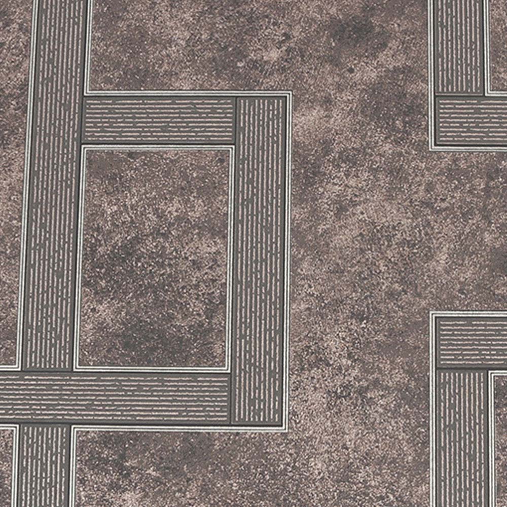 Boutique Gilded Greek Key Smokey Quartz Wallpaper Image 3