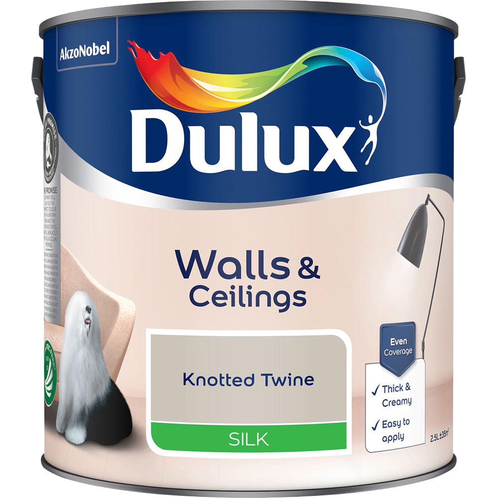 Dulux Silk Emulsion Paint - Knotted Twine / 2.5l Image 2