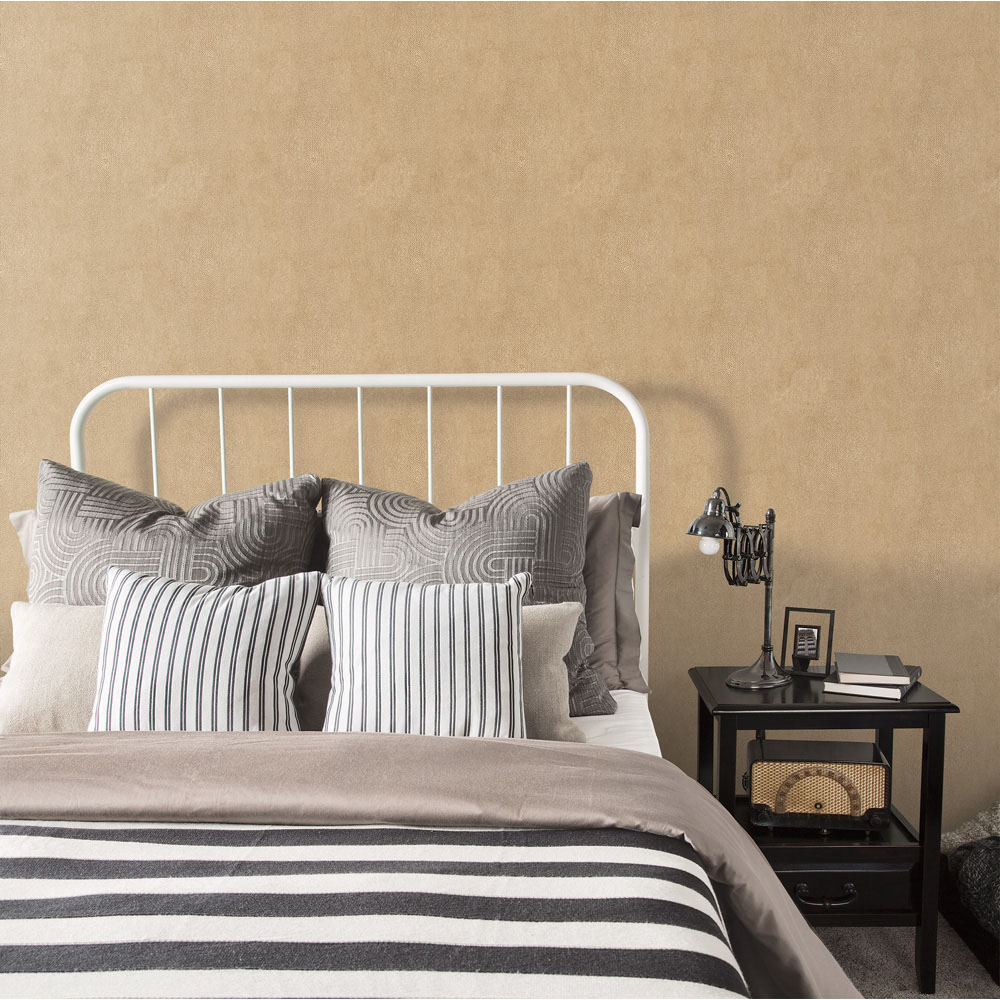 Galerie Natural FX Suds Metallic Gold and Ochre Wallpaper Image 2