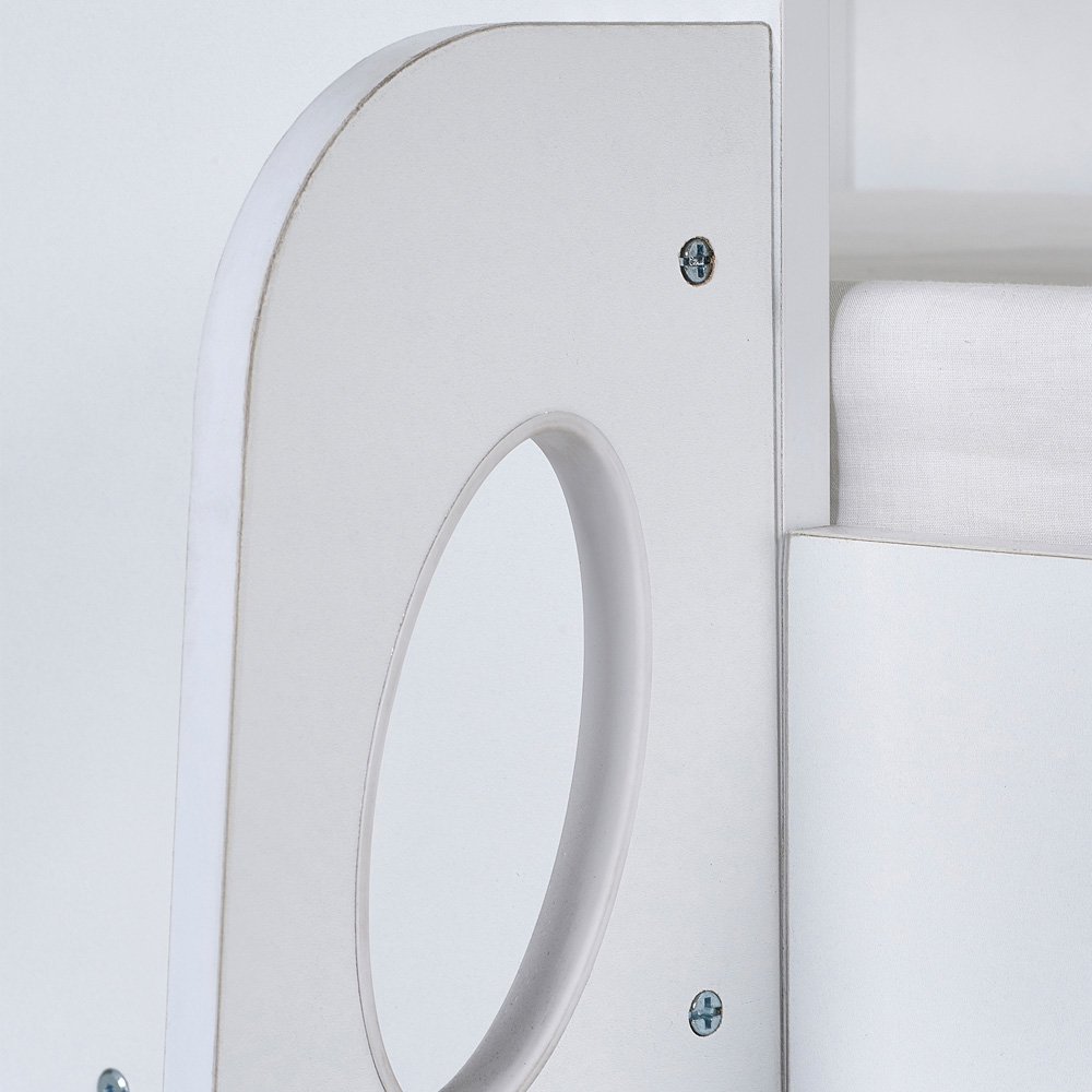 Julian Bowen Orpheus Pale Wood and White Mid Sleeper with Storage Image 5