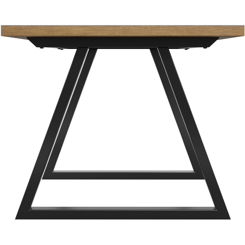 LPD Home Hyde Whiskey and Black 8 Seater Dining Table Image 4