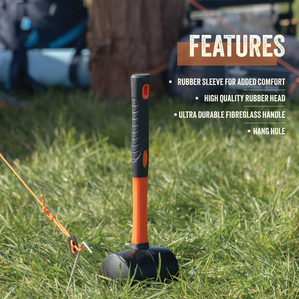 Milestone Camping Rubber Mallet 907g Image 4