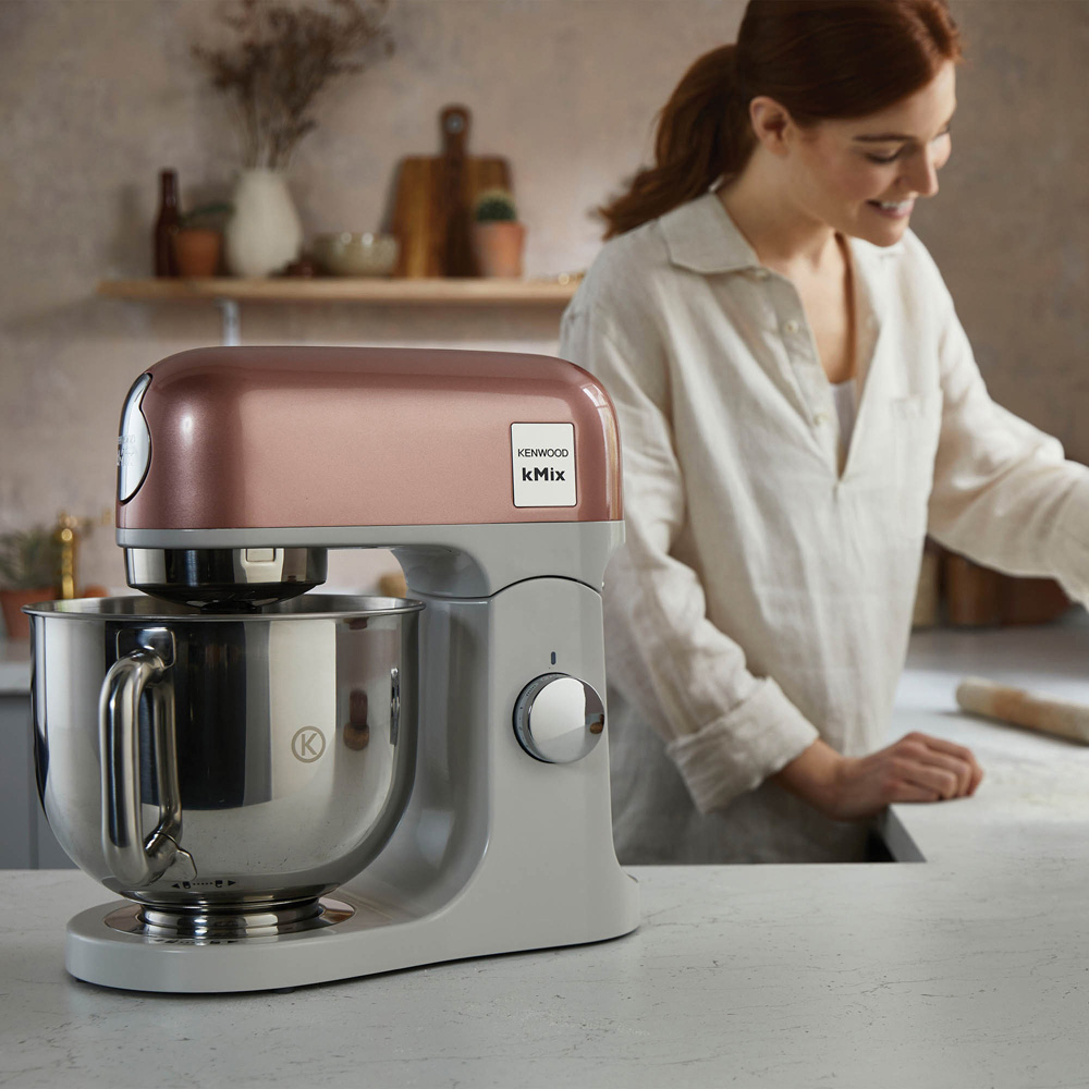 Kenwood KW7603 Pink Apricot kMix 5L Stand Mixer Image 2