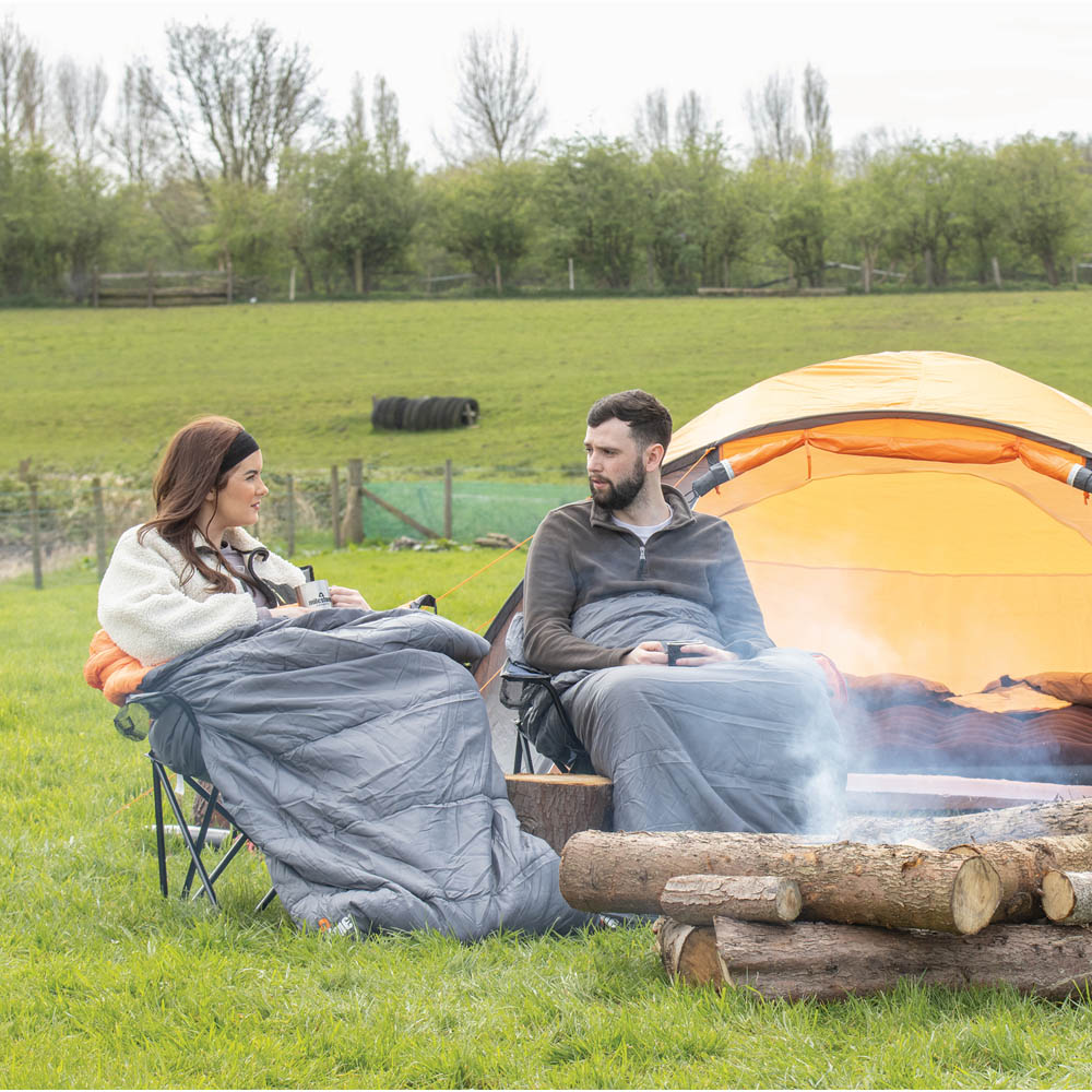Milestone Camping 2 Seasons Single Mummy Sleeping Bag Image 2