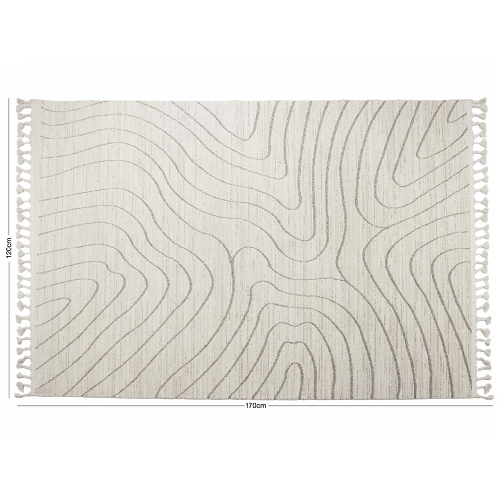 Esselle Home Arctic Contour Natural and Mink Rug 120 x 170cm Image 7