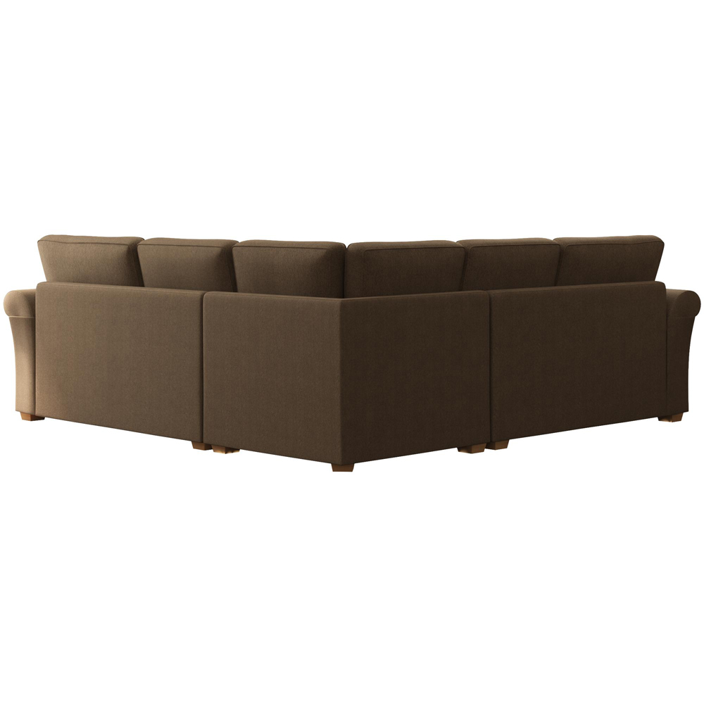 Castleacre 4 Seater Venice Nutmeg Fixed Back Corner Sofa Image 4
