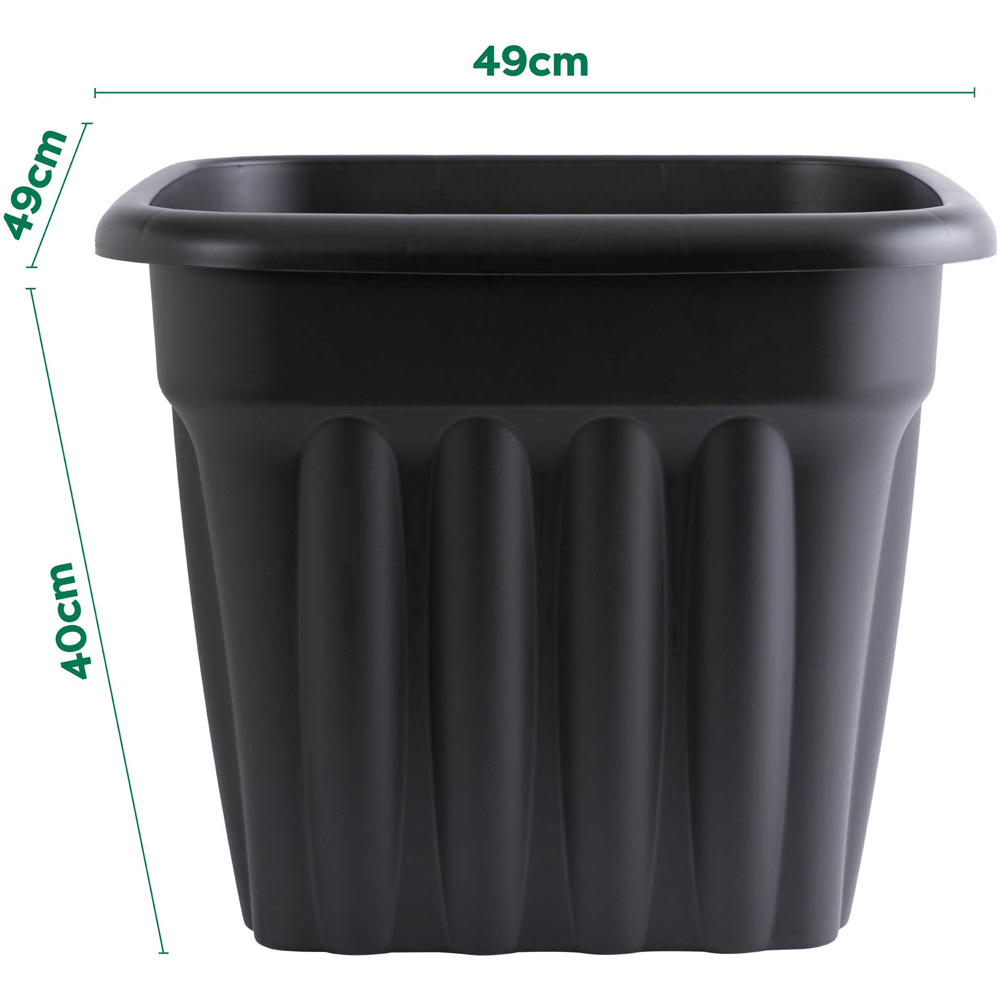 Wham Vista Slate Square Planter 49cm 4 Pack Image 5