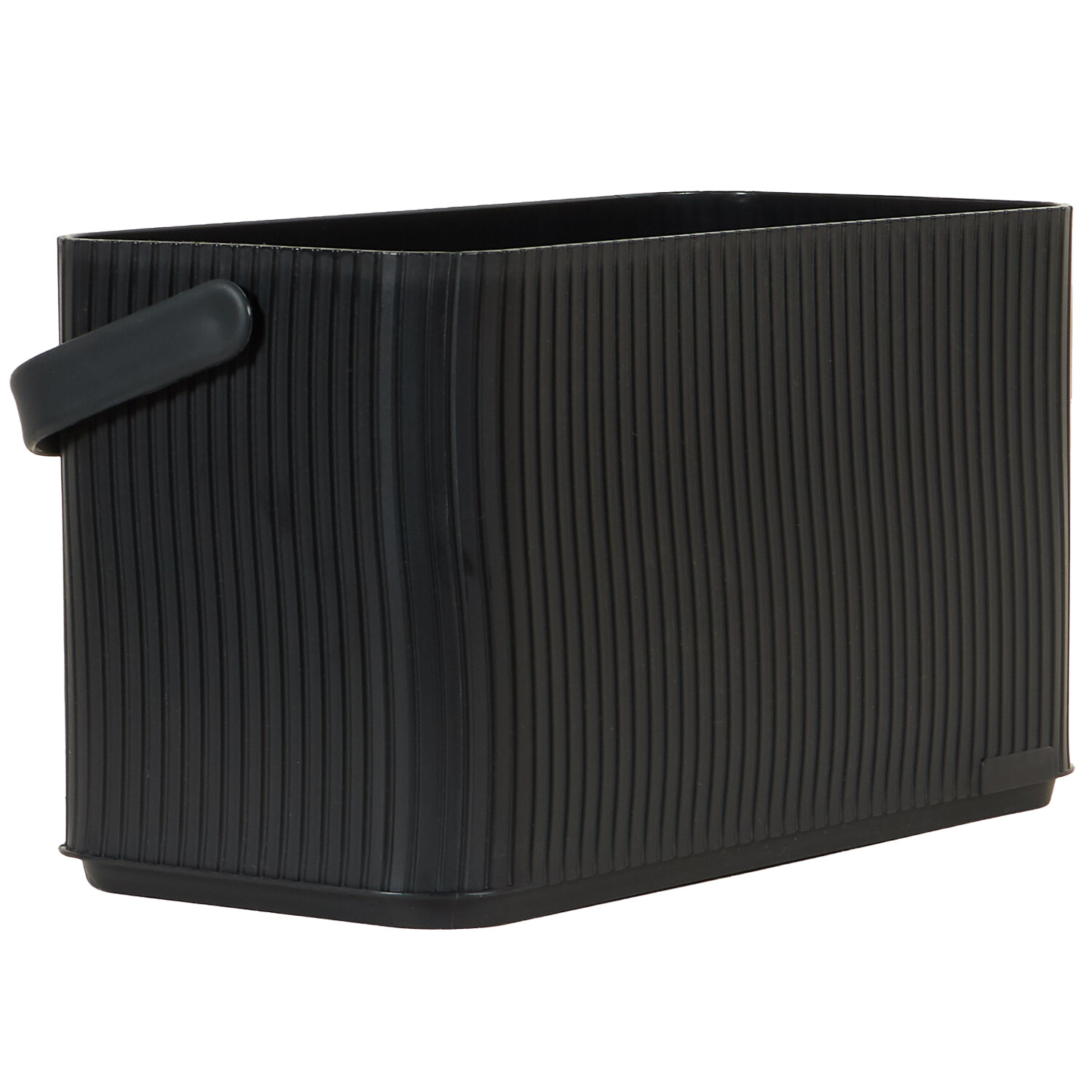 Malmo Stackable Storage Basket - Black / Medium Image 3