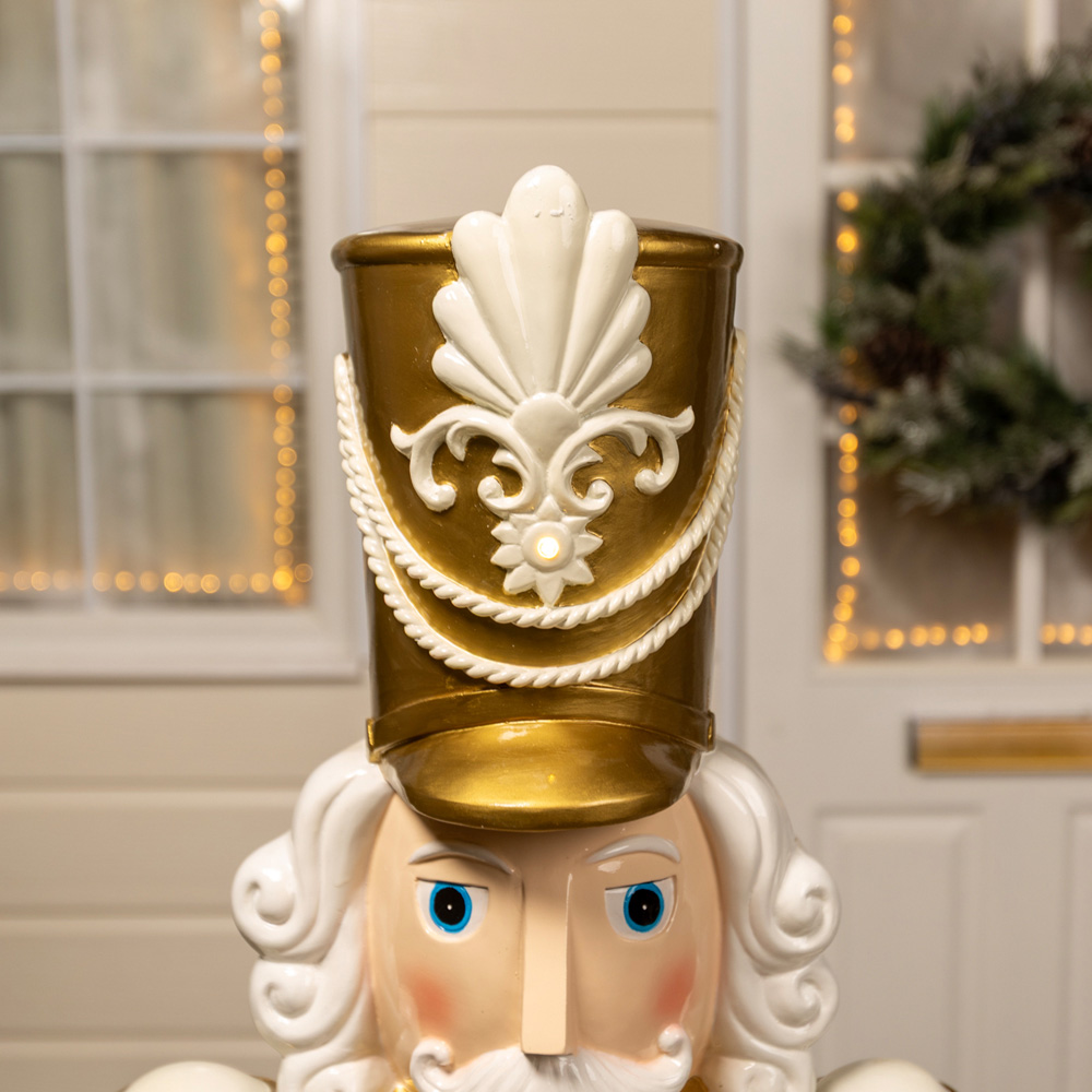 The Christmas Centre Red and Gold LED Lights Traditional Nutcracker Soldier 5.5ft Image 4