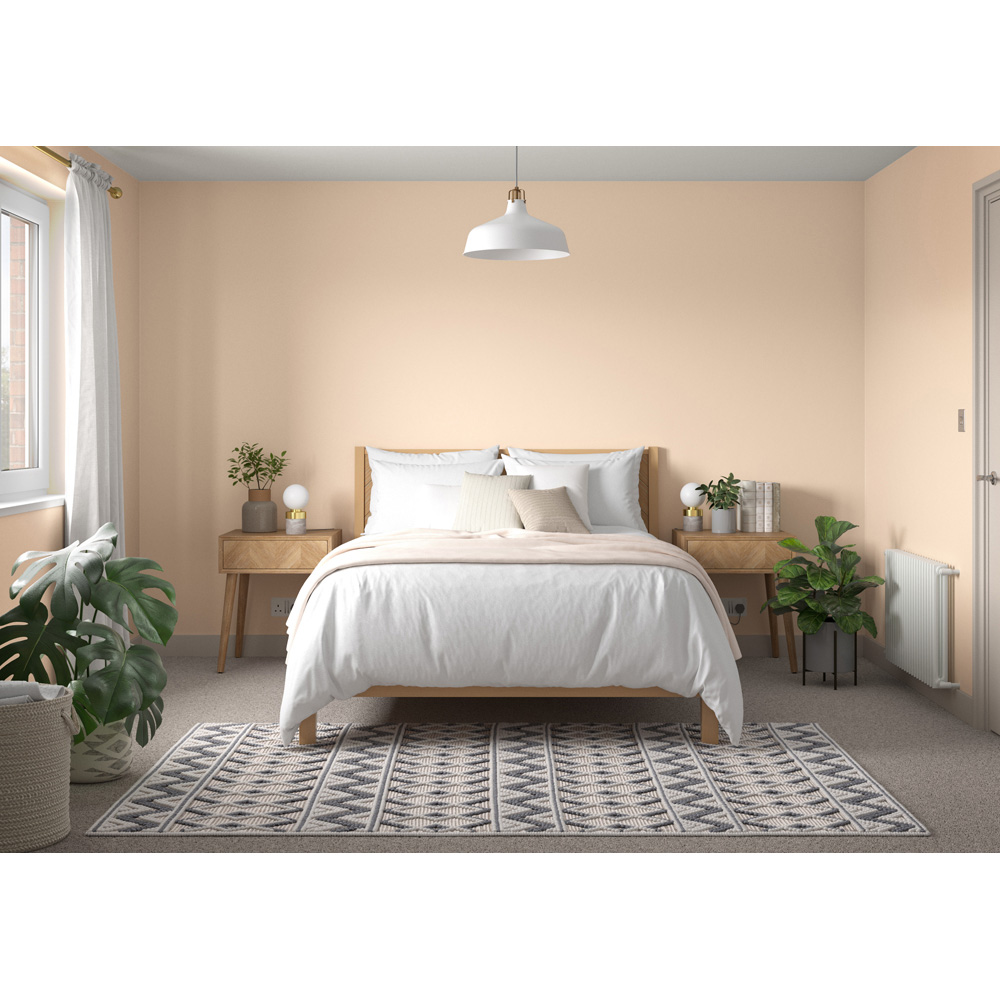 Dulux Easycare Soft Peach Washable and Tough Matt Emulsion Paint 2.5L Image 4