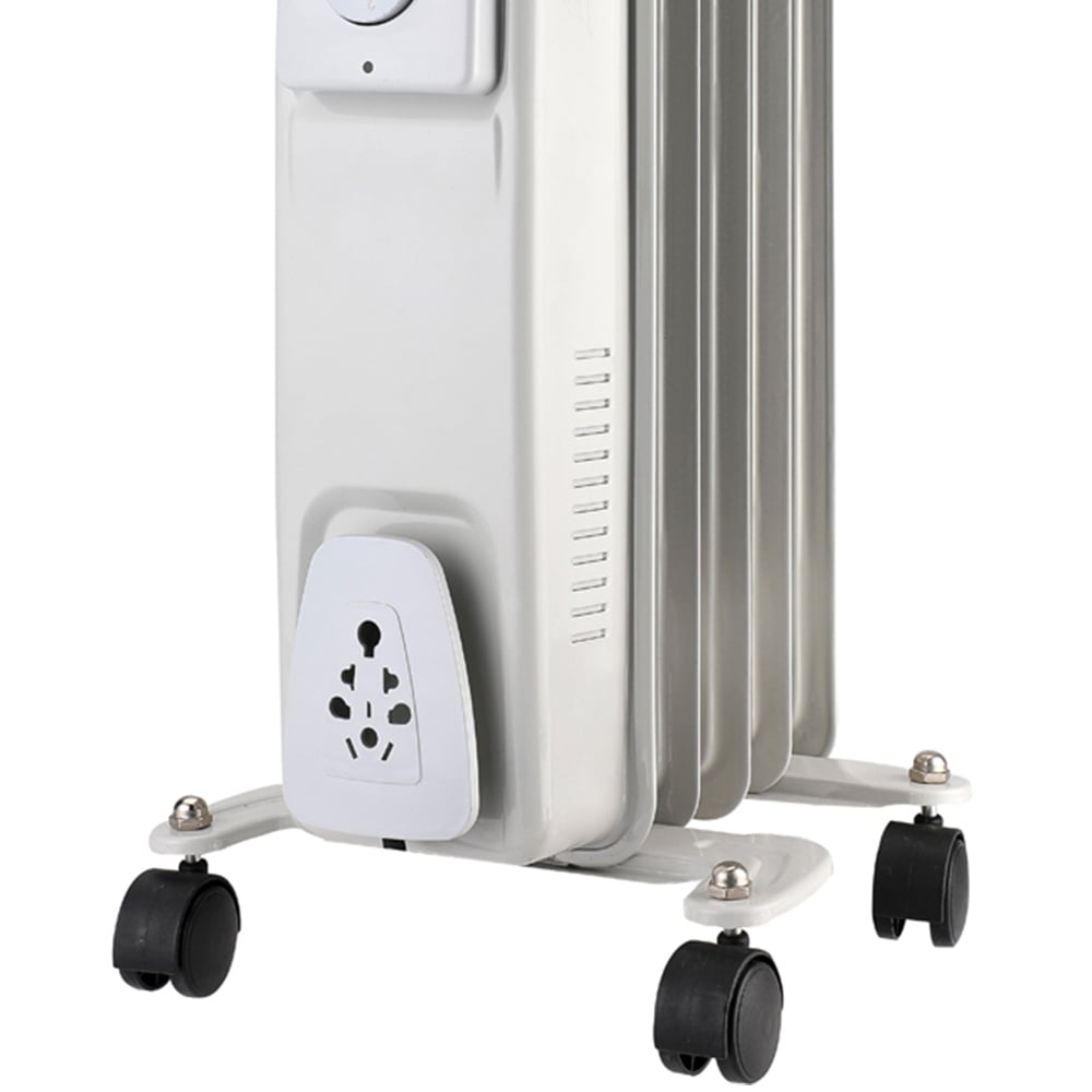 Highlands Homeware 5 Fin White Oil Filled Radiator 1000W Image 3