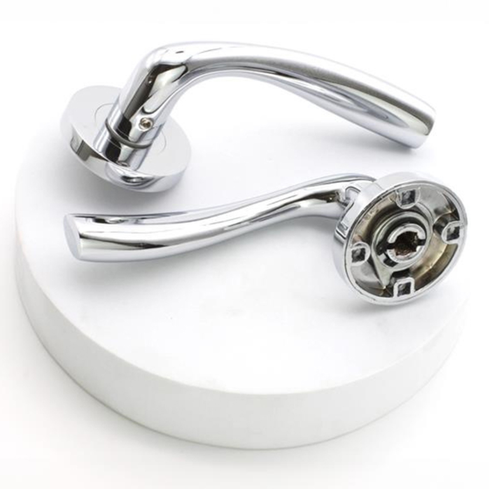 Spira Brass Zofie Polished Chrome Lever Door Handle 2 Pack Image 3