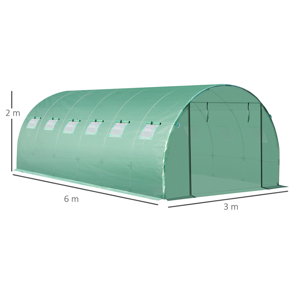 Outsunny 20x10ft Greenhouse Cover Image 8